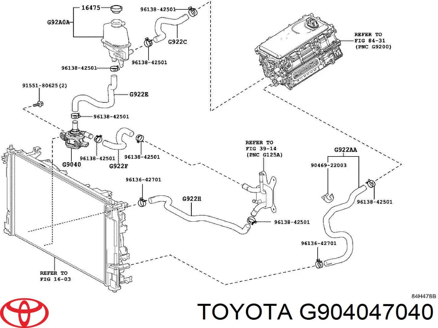 Bomba de água (bomba) de esfriamento, adicional elétrica Toyota G904047040 preço, a partir de 114,07 USD