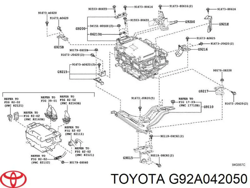G92A042050 Toyota Inversor de corrente
