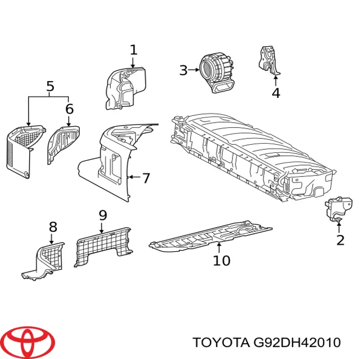 Compre G92DH42010 Toyota Filtro de ar