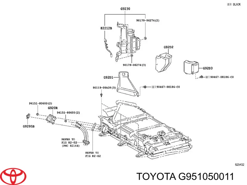 G951050011 Toyota Bateria recarregável (PILHA)