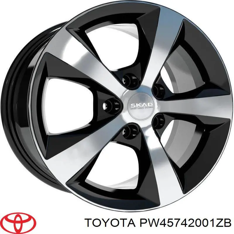 Discos de roda de aleação ligeira (de aleação ligeira, de titânio) Toyota RAV4 V A5,H5