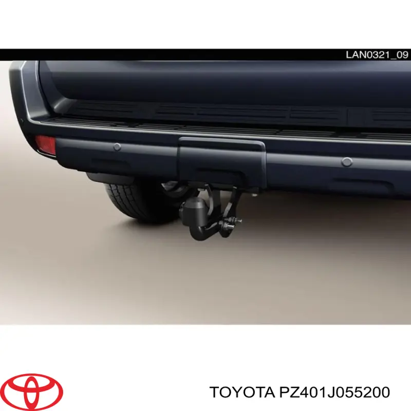 Gancho de reboque (esfera) de dispositivo de reboque Toyota PZ401J055200 preço, a partir de 235,70 USD