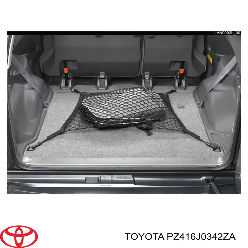 Compre PZ416J0342ZA Toyota Malha da seção de bagagem