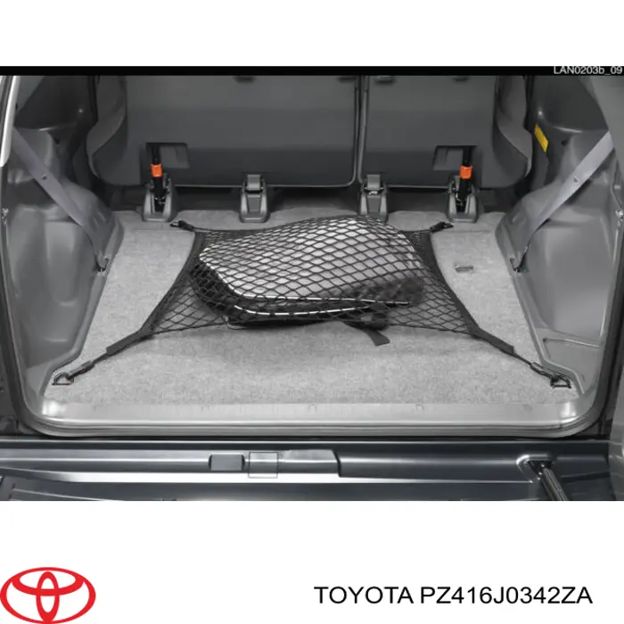 Malha da seção de bagagem Toyota PZ416J0342ZA preço, a partir de 77,54 USD