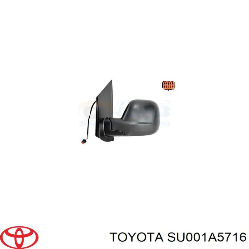 Espelho de retrovisão esquerdo Toyota SU001A5716 preço, a partir de 108,54 USD