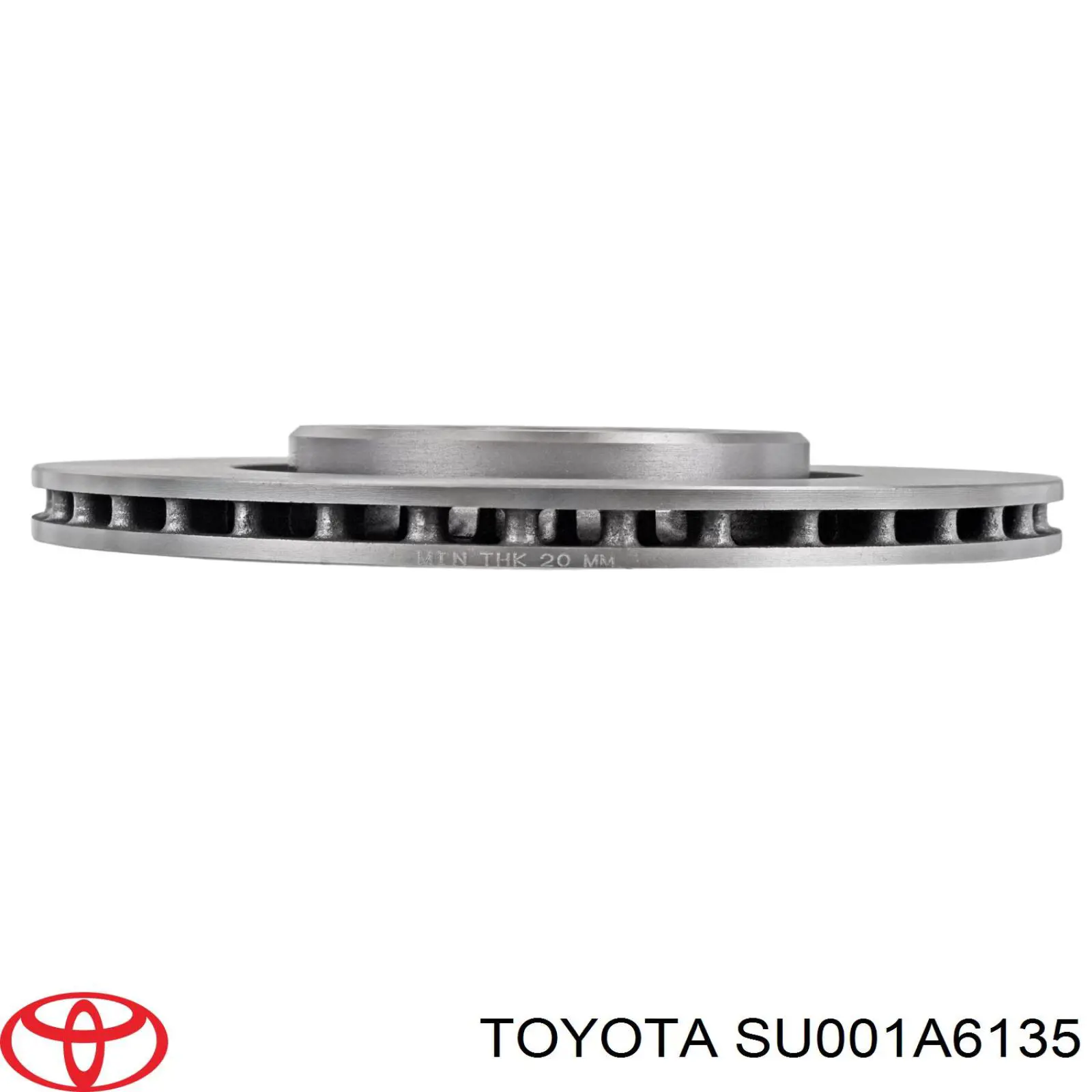 SU001A6135 Toyota Disco do freio traseiro