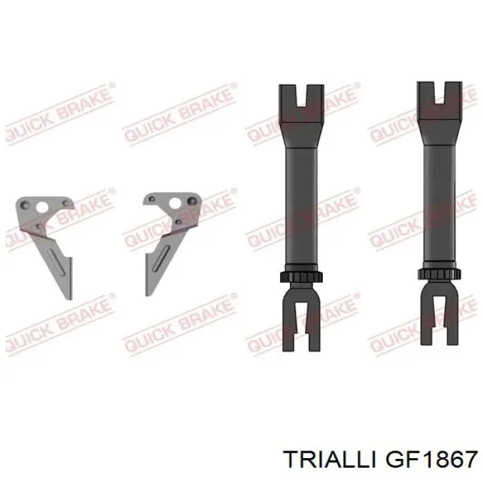 GF1867 Trialli Sapatas do freio traseiras de tambor