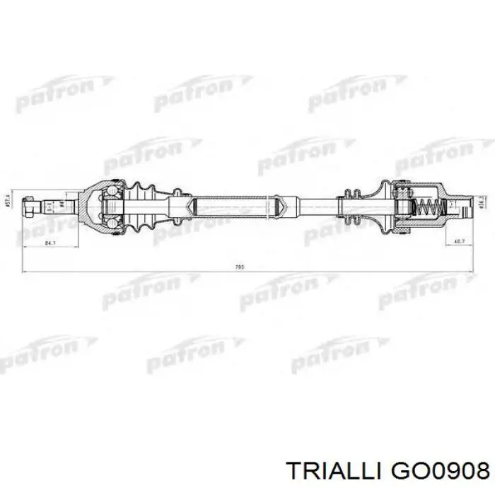 Junta homocinética externa dianteira Trialli GO0908 preço, a partir de 40,27 USD