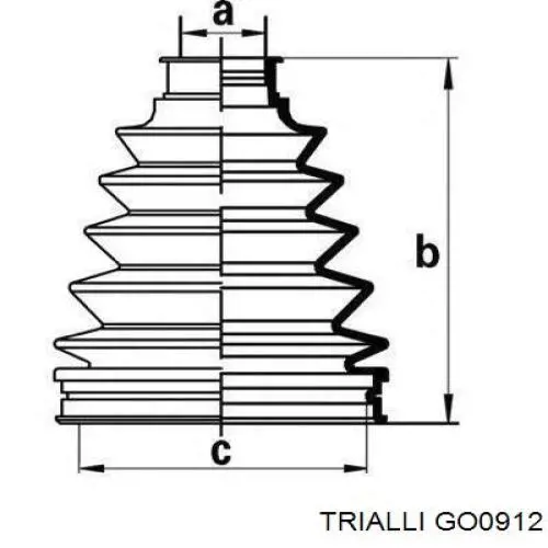 Junta homocinética interna, tripé Trialli GO0912 preço, a partir de 27,52 USD