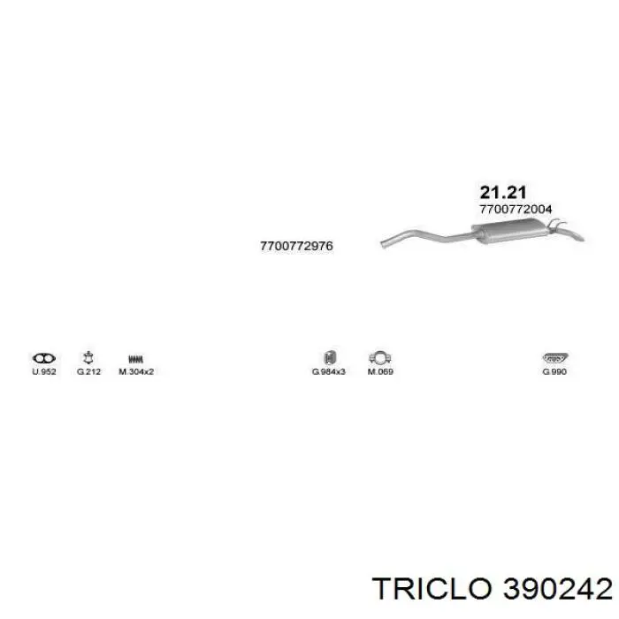 Tampa de válvulas Triclo 390242 preço, a partir de 40,02 USD