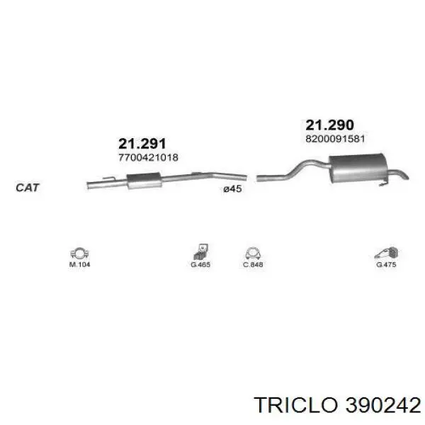Compre 390242 Triclo Tampa de válvulas