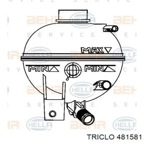 Compre 3638 Metalcaucho Tanque de expansão do sistema de esfriamento