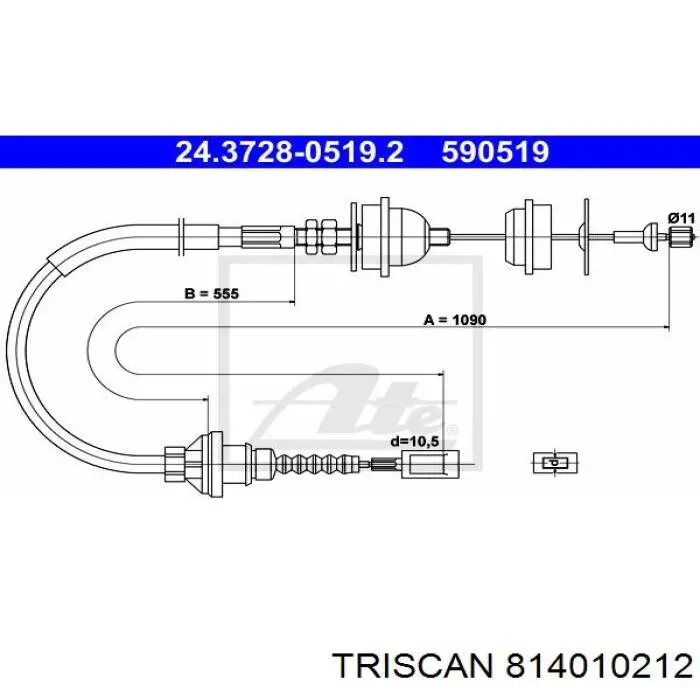Cabo de embraiagem Solgy 118007 preço, a partir de 58,25 USD