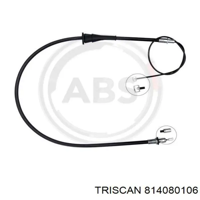 814080106 Triscan Cabo do freio de estacionamento dianteiro
