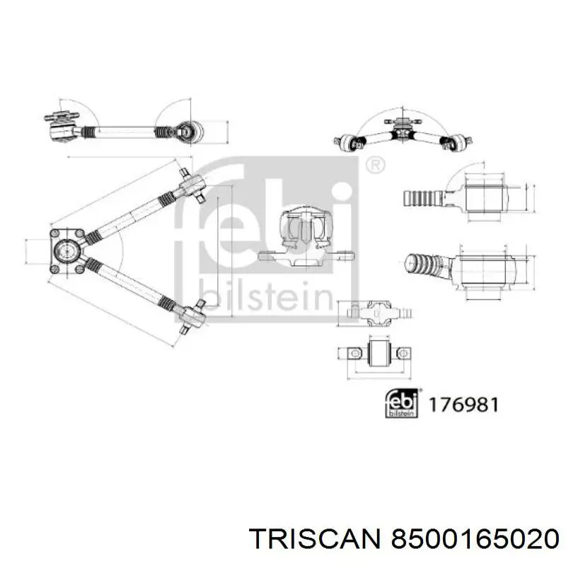 Braço oscilante inferior esquerdo de suspensão traseira/direita Ford CV615K652AAD preço, a partir de 62,99 USD