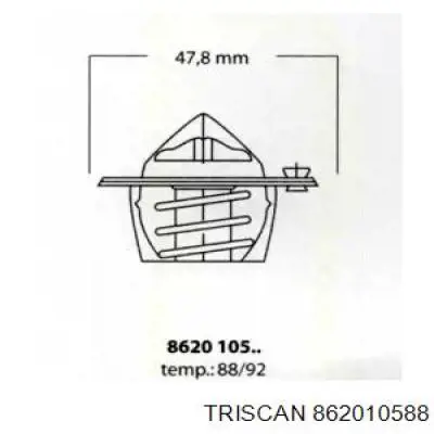 Termostato 39014302 Opel