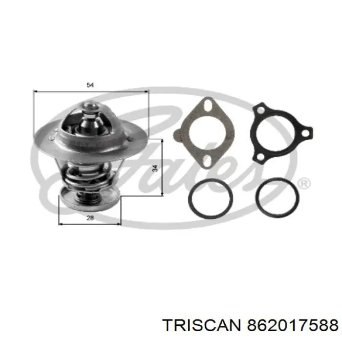 Compre 862017588 Triscan Termostato