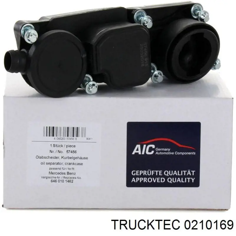 Separador de óleo (separador) do sistema de ventilação de cárter Trucktec 0210169 preço, a partir de 86,25 USD