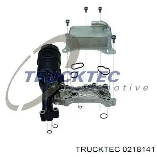 0218141 Trucktec Caixa do filtro de óleo