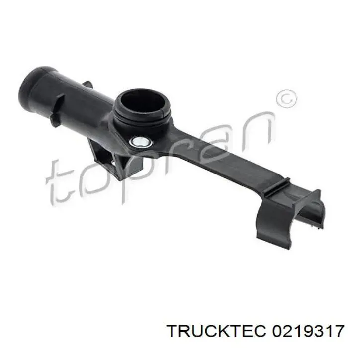 0219317 Trucktec Tubo (mangueira) do radiador de óleo, desde o bloco até o radiador