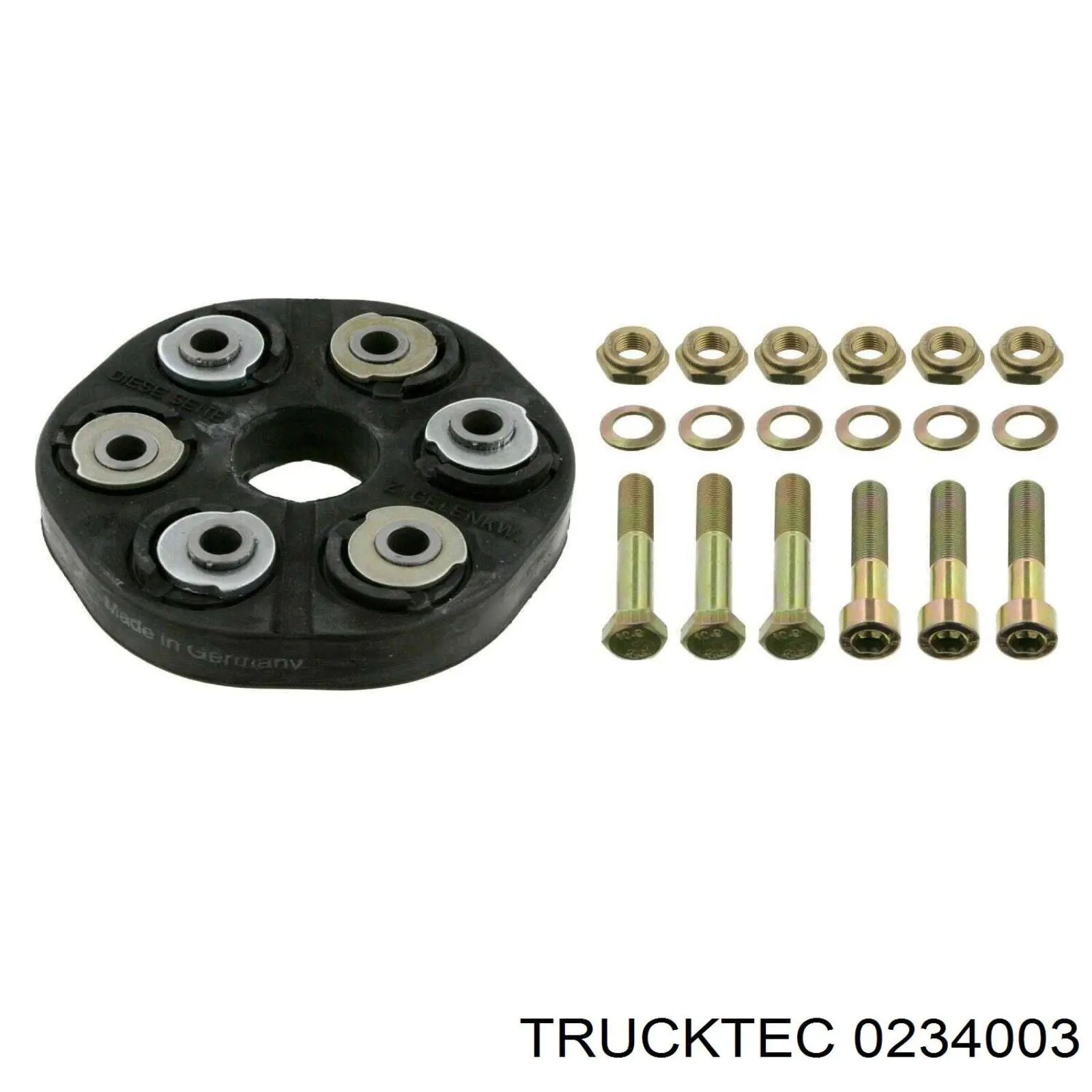 Acoplamento elástico dianteiro do veio de transmissão Trucktec 0234003 preço, a partir de 65,30 USD