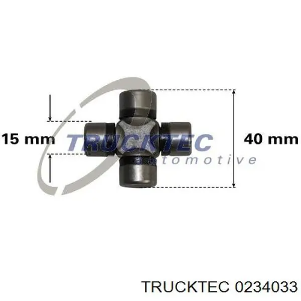 Cruzeta do mecanismo de direção Trucktec 0234033 preço, a partir de 10,49 USD