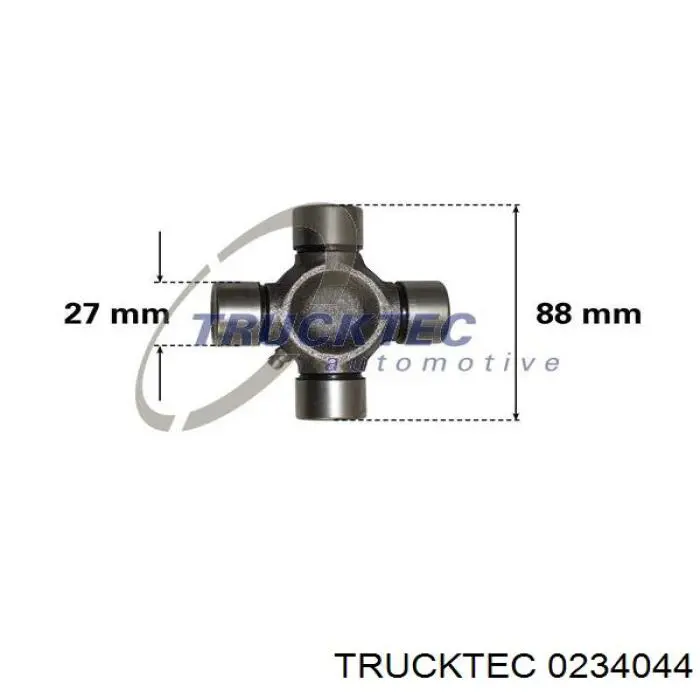 Cruzeta da junta universal traseira Trucktec 0234044 preço, a partir de 24,51 USD