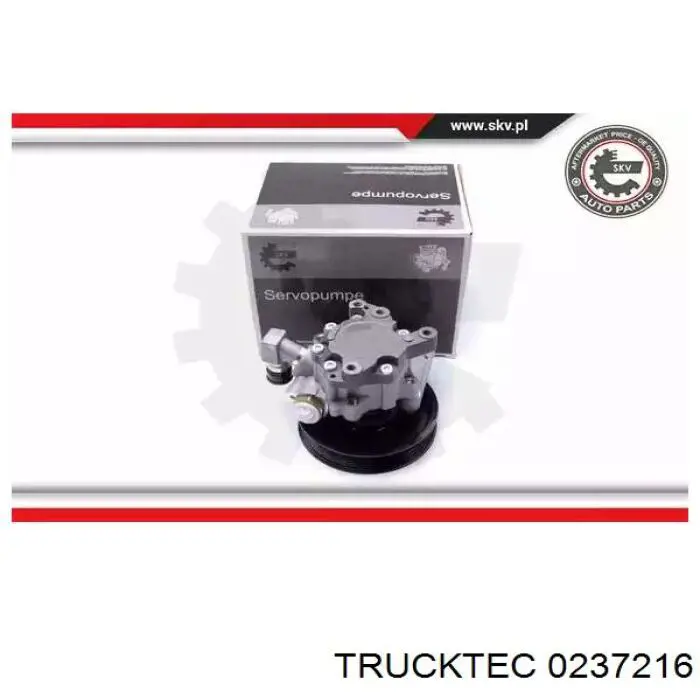 Compre 0237216 Trucktec Bomba da Direção hidrâulica assistida