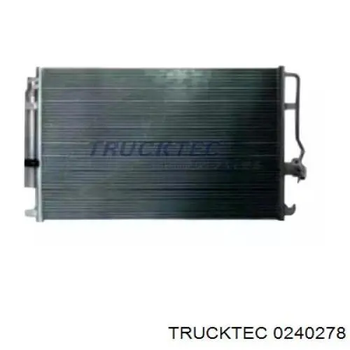 0240278 Trucktec Radiador de aparelho de ar condicionado