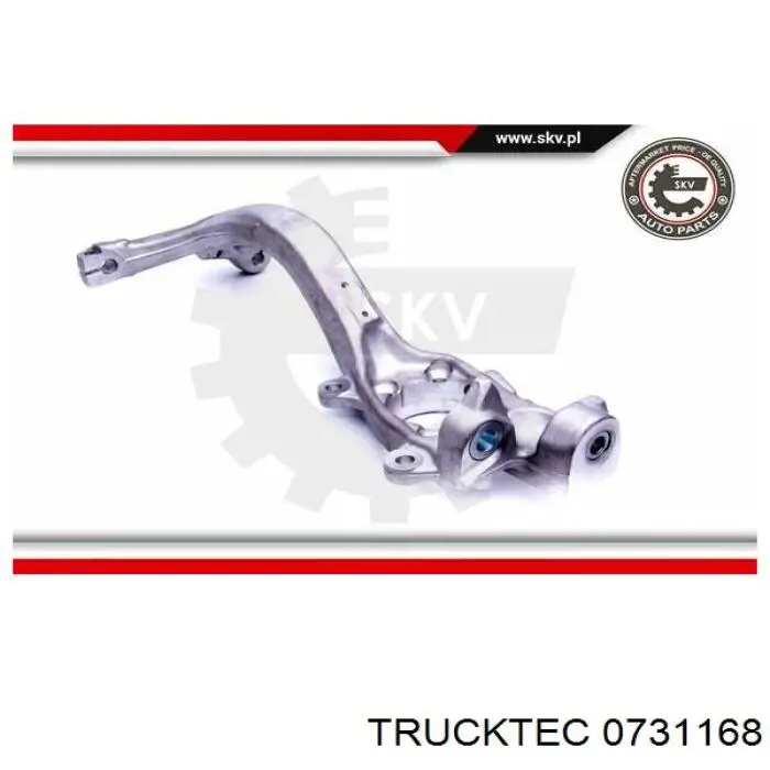 Compre 0731168 Trucktec Pino moente (extremidade do eixo) dianteiro esquerdo