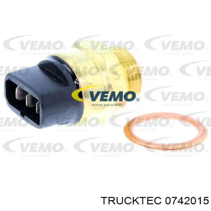 Compre 0742015 Trucktec Sensor de temperatura do fluido de esfriamento (de ativação de ventilador do radiador)