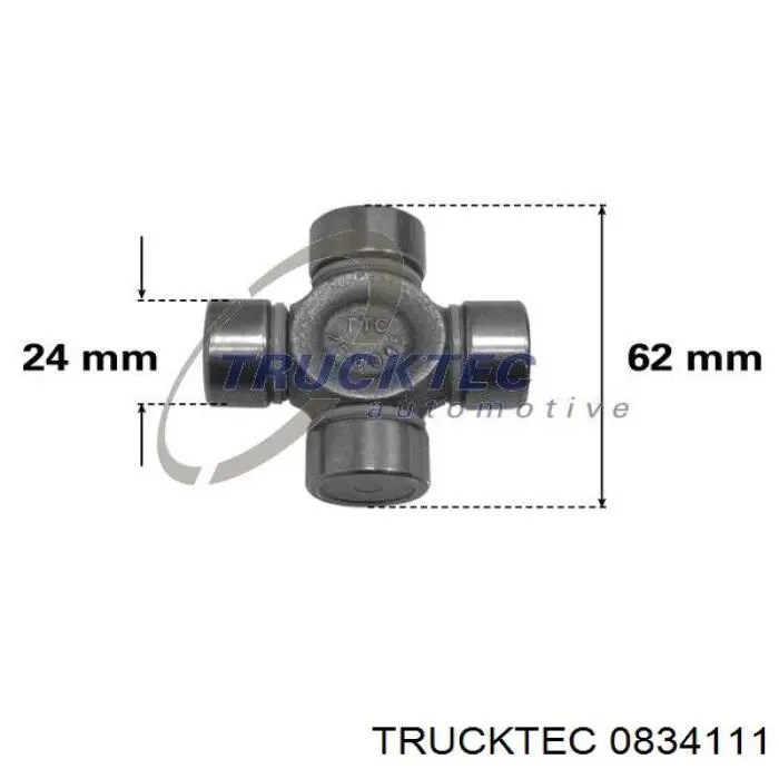 Cruzeta da junta universal traseira Trucktec 0834111 preço, a partir de 18,53 USD