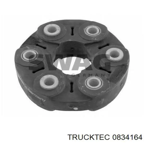 0834164 Trucktec Acoplamento elástico dianteiro/traseiro do veio de transmissão