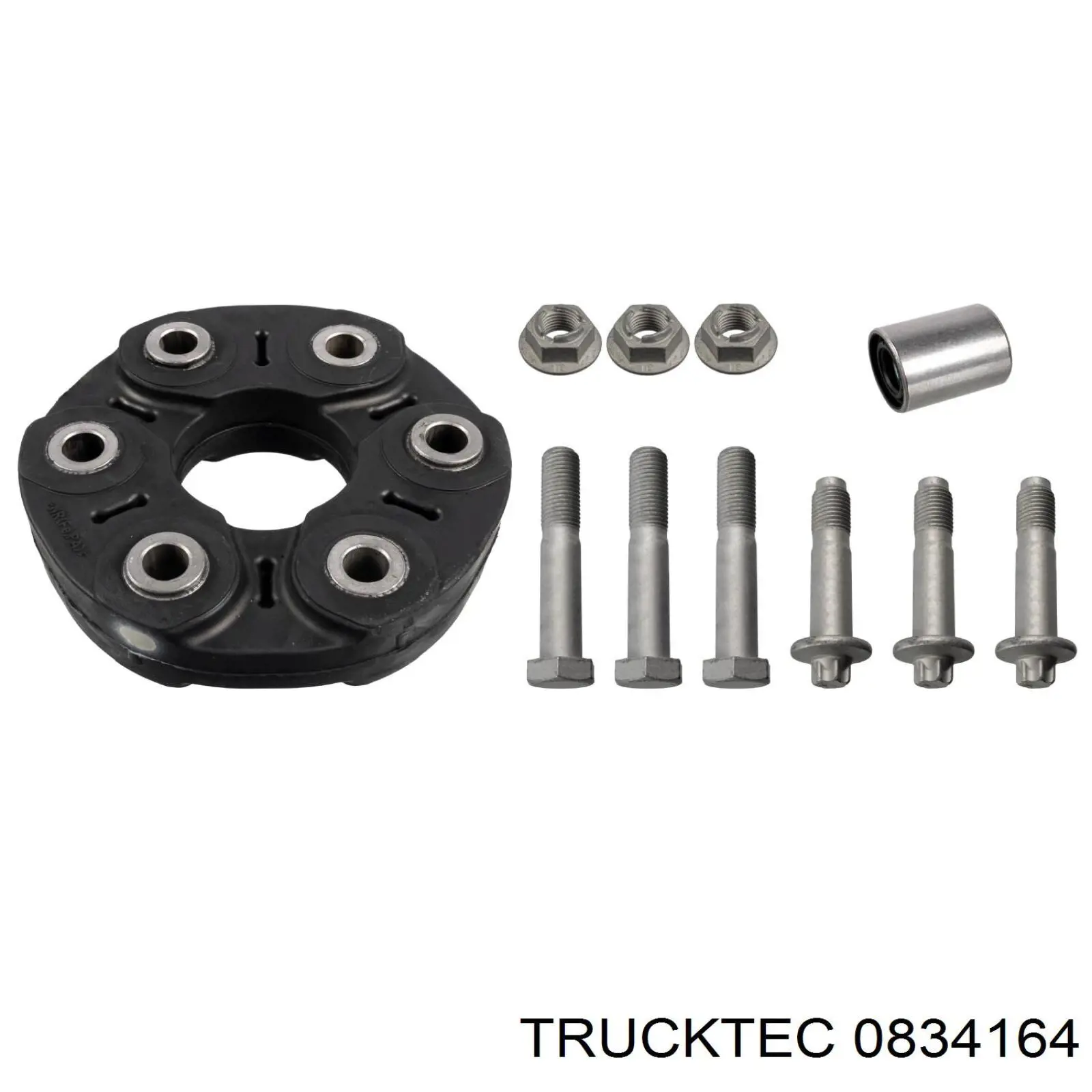 Acoplamento elástico dianteiro/traseiro do veio de transmissão Trucktec 0834164 preço, a partir de 53,80 USD