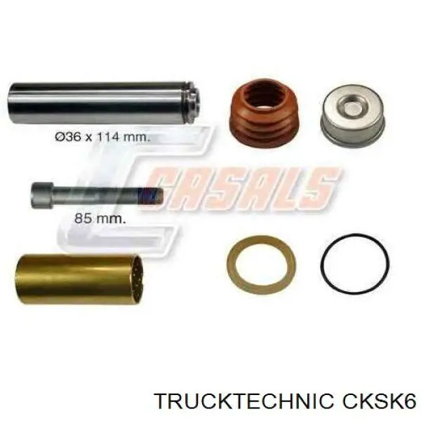 CKSK6 Trucktechnic Kit de reparação de suporte do freio dianteiro