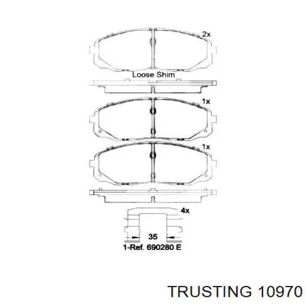 Compre 58101A9A00 Hyundai/Kia Sapatas do freio dianteiras de disco
