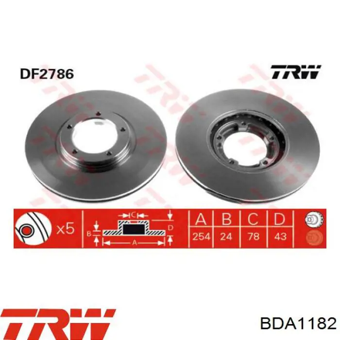 Braçadeira do freio de suporte dianteiro TRW BDA1182 preço, a partir de 67,73 USD