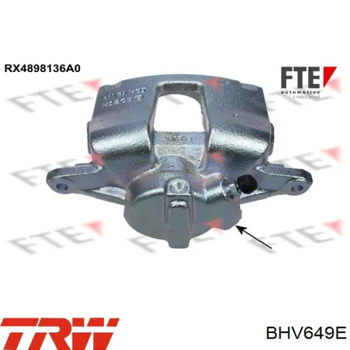 BHV649E TRW Suporte do freio traseiro direito