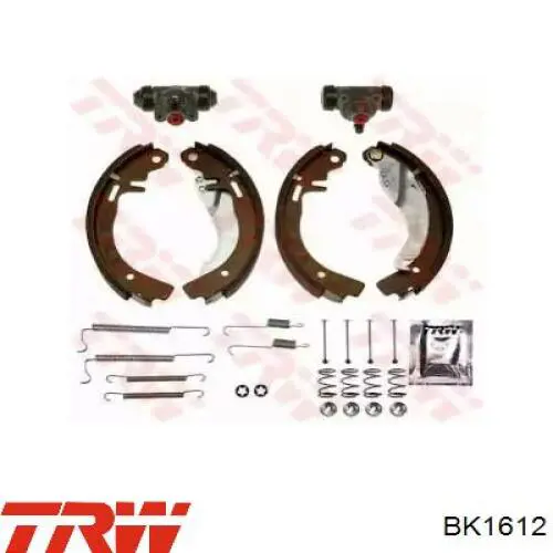 Sapatas do freio traseiras de tambor, montadas com cilindros, kit TRW BK1612 preço, a partir de 78,52 USD