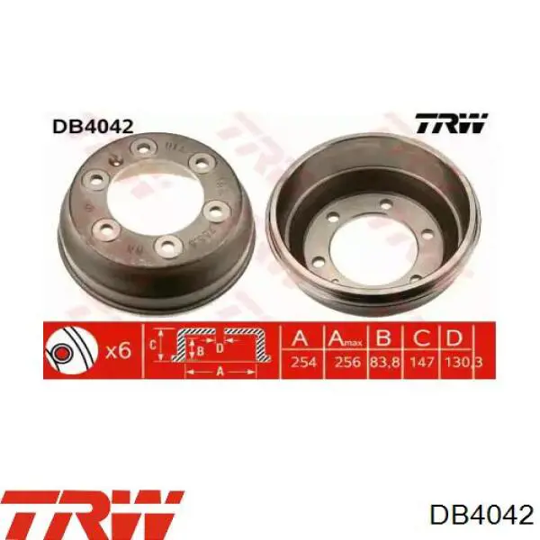 Compre 6166059 Ford Tambor do freio traseiro