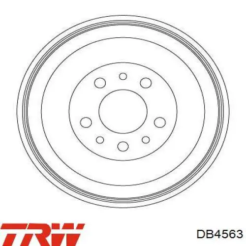 51940007 Fiat/Alfa/Lancia Tambor do freio traseiro
