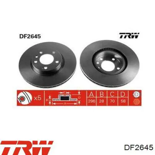 Compre 2527GLT5 Rotinger Disco do freio dianteiro