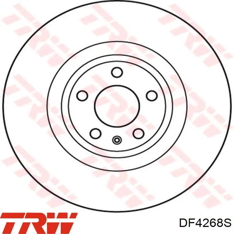 Compre DF4268S TRW Disco do freio dianteiro