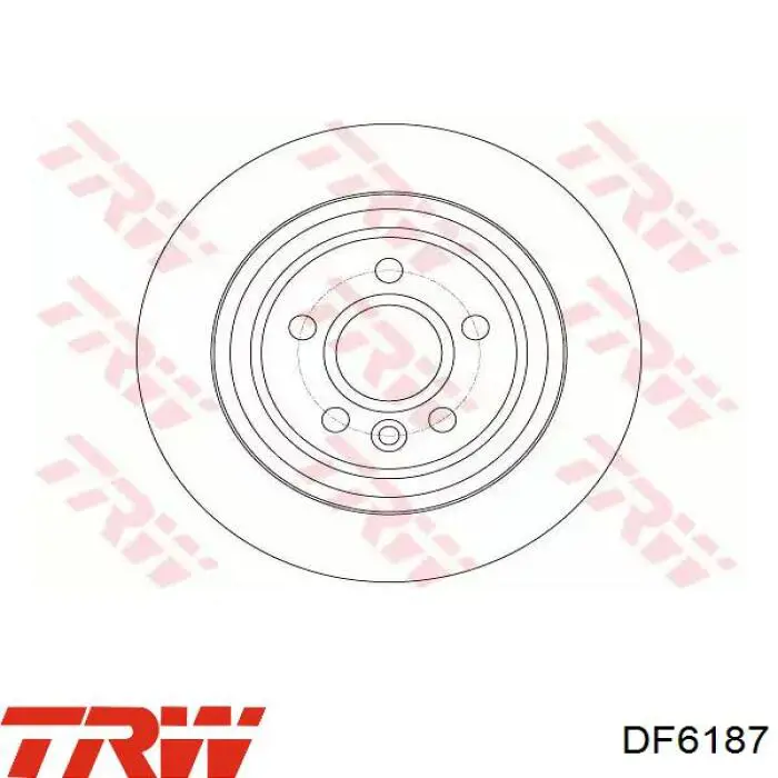 Disco do freio traseiro TRW DF6187 preço, a partir de 41,46 USD
