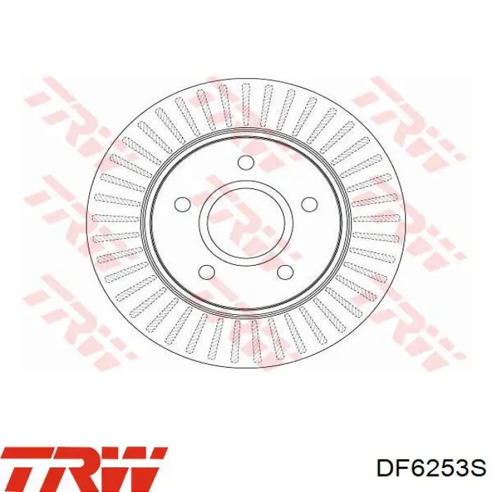 Disco do freio dianteiro TRW DF6253S preço, a partir de 48,40 USD