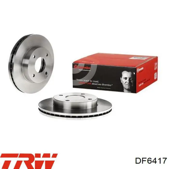 Compre DF6417 TRW Disco do freio dianteiro