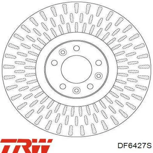 Disco do freio dianteiro TRW DF6427S preço, a partir de 65,19 USD
