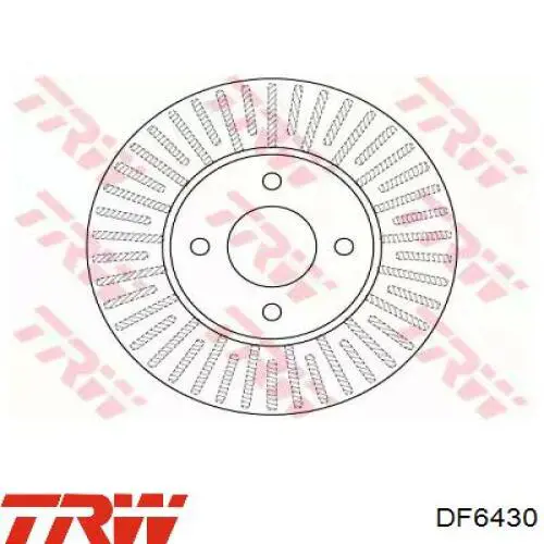 Disco do freio dianteiro TRW DF6430 preço, a partir de 35,35 USD