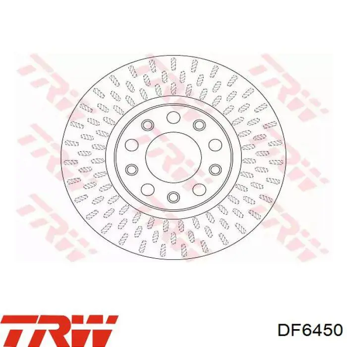 Disco do freio dianteiro TRW DF6450 preço, a partir de 47,75 USD