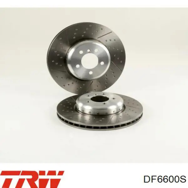 Disco do freio dianteiro DF6600S TRW